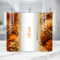 Name tumbler with fall florals, Bride tribe glitter accent cups, Mother of groom floral tumbler
